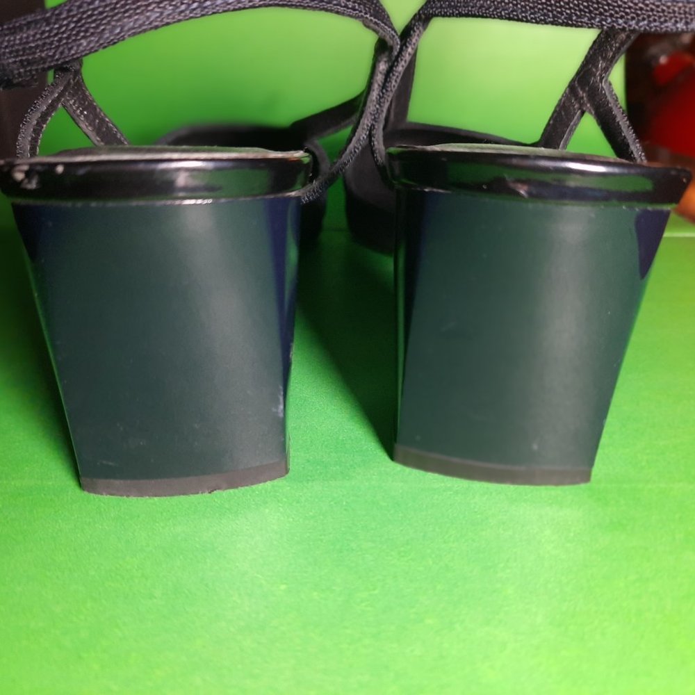 Stuart Weitzman Fabric Square Toed Sling Back Kit… - image 6